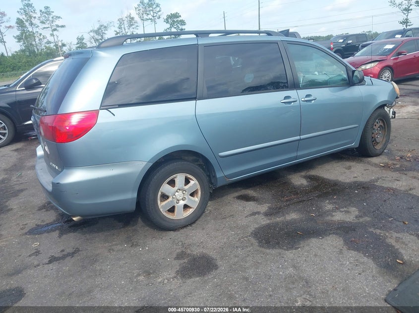 2008 Toyota Sienna VIN 5TDZK23C28S203595 IAAI salvage auction — NORMAL WEAR, Clear (Florida), sold $350 on 2026-07-28 (photo 4)