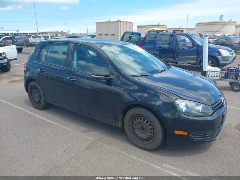 2012 Volkswagen Golf VIN WVWDB7AJ6CW287700 IAAI salvage auction — NORMAL WEAR, Clear (Hawaii), sold $25 on 2026-07-28 (photo 1)