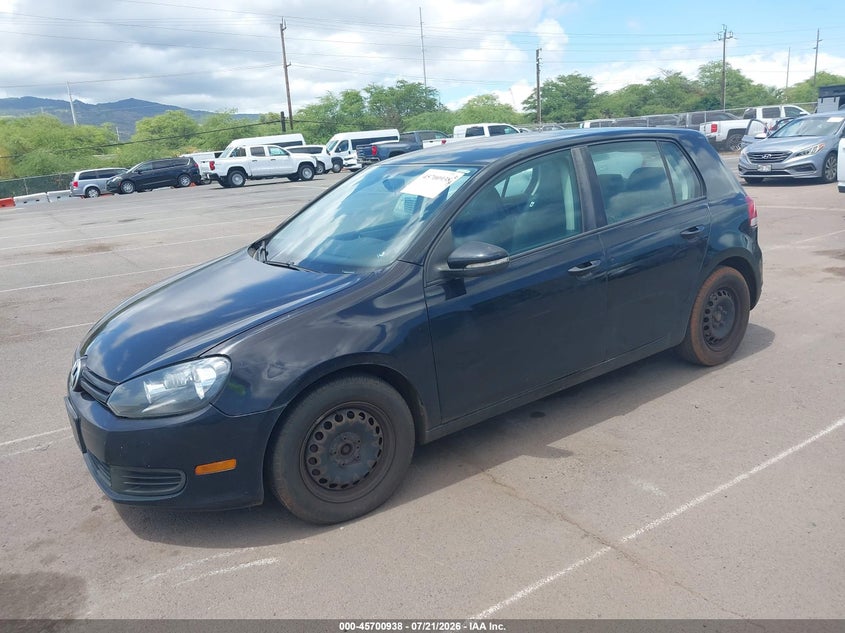 2012 Volkswagen Golf VIN WVWDB7AJ6CW287700 IAAI salvage auction — NORMAL WEAR, Clear (Hawaii), sold $25 on 2026-07-28 (photo 2)
