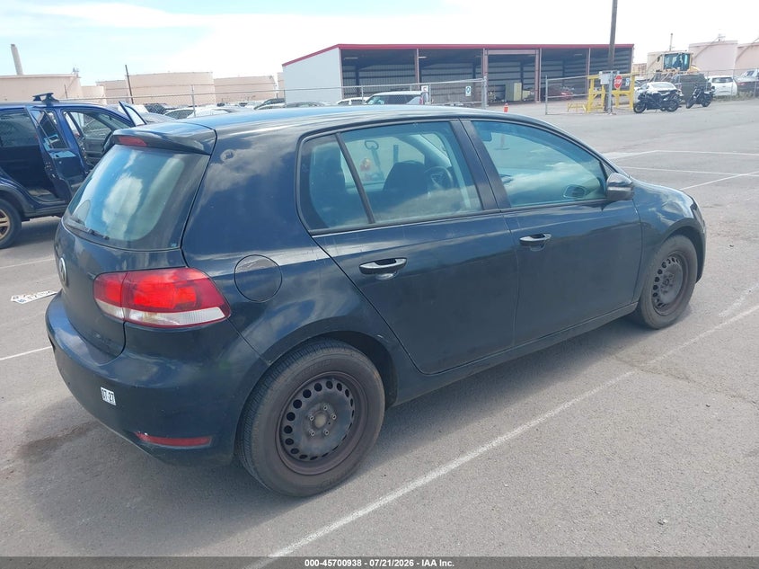 2012 Volkswagen Golf VIN WVWDB7AJ6CW287700 IAAI salvage auction — NORMAL WEAR, Clear (Hawaii), sold $25 on 2026-07-28 (photo 4)