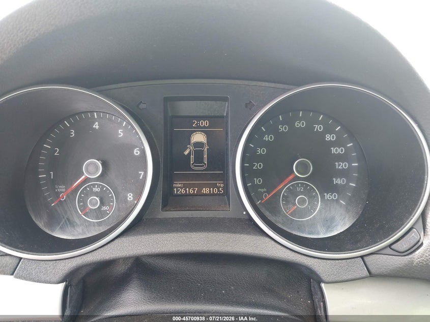 2012 Volkswagen Golf VIN WVWDB7AJ6CW287700 IAAI salvage auction — NORMAL WEAR, Clear (Hawaii), sold $25 on 2026-07-28 (photo 7)