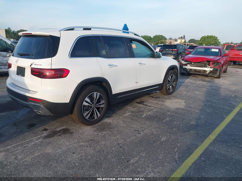2025 Mercedes-benz Glb VIN W1N4M4HB2SW399361 IAAI salvage auction — BIOHAZARD/CHEMICAL, Clear (Florida), sold $20,700 on 2026-08-02 (photo 4)