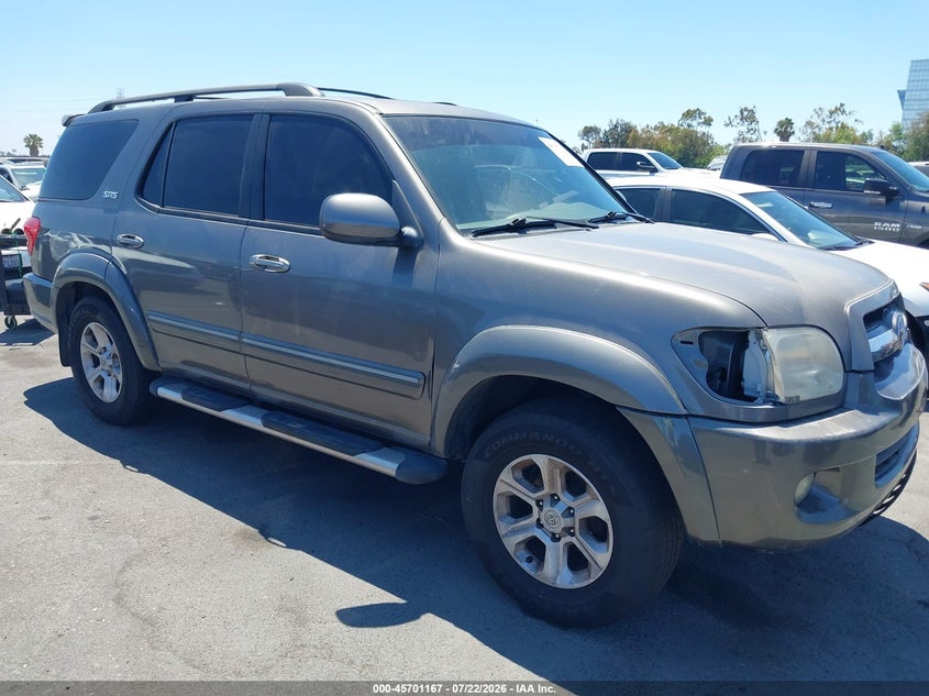 2006 Toyota Sequoia VIN 5TDZT34AX6S275268 IAAI salvage auction — NORMAL WEAR, Clear - Dealer Only (California), sold $25 on 2026-07-30 (photo 1)