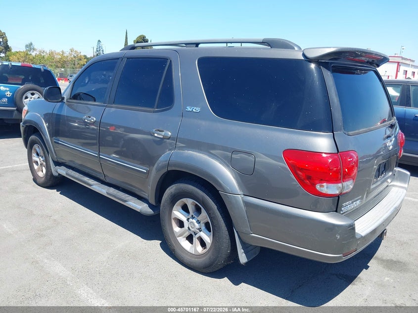 2006 Toyota Sequoia VIN 5TDZT34AX6S275268 IAAI salvage auction — NORMAL WEAR, Clear - Dealer Only (California), sold $25 on 2026-07-30 (photo 3)