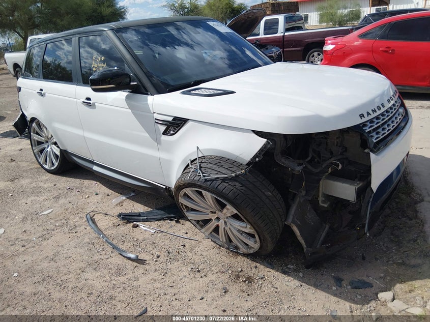 2016 Land rover Range rover sport VIN SALWR2EF9GA545197 IAAI salvage auction — SIDE, Salvage Title, sold $3,000 on 2026-08-02 (photo 1)