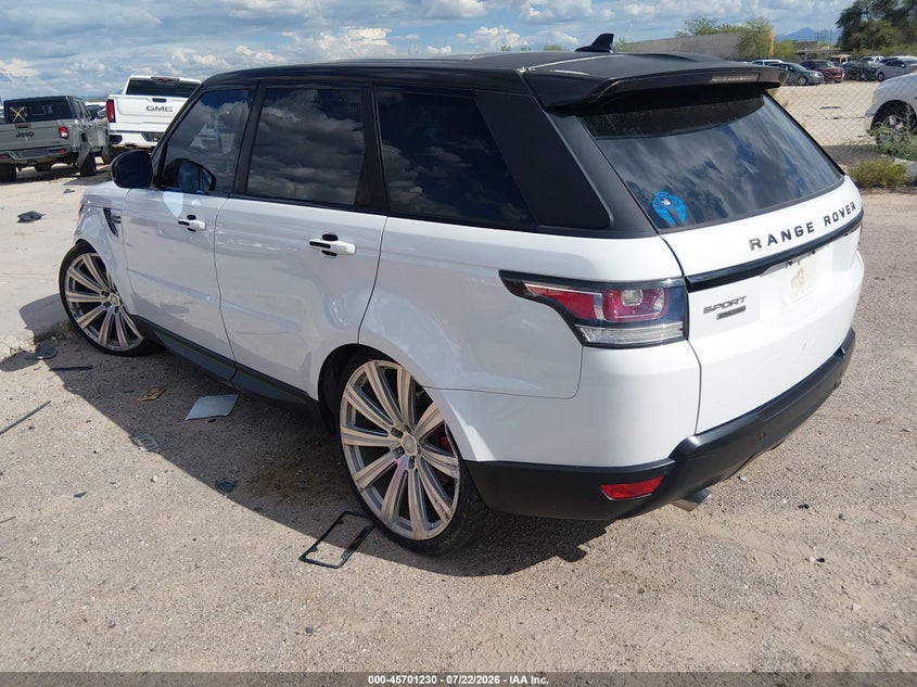 2016 Land rover Range rover sport VIN SALWR2EF9GA545197 IAAI salvage auction — SIDE, Salvage Title, sold $3,000 on 2026-08-02 (photo 3)