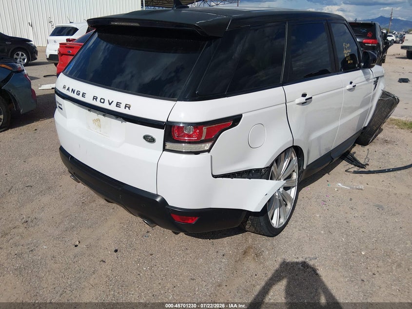 2016 Land rover Range rover sport VIN SALWR2EF9GA545197 IAAI salvage auction — SIDE, Salvage Title, sold $3,000 on 2026-08-02 (photo 4)