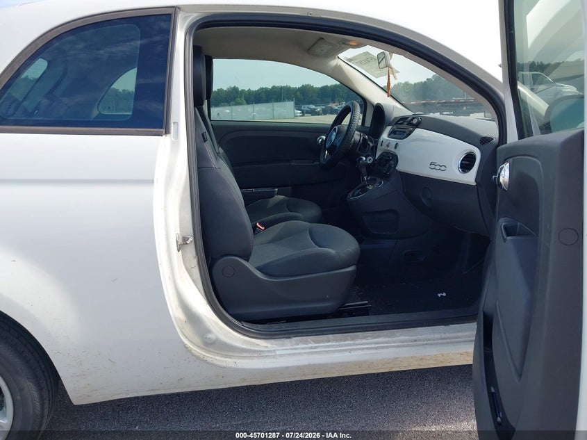 2013 Fiat 500 VIN 3C3CFFAR6DT553258 IAAI salvage auction — LEFT FRONT, Salvage (Indiana), sold $225 on 2026-08-15 (photo 5)