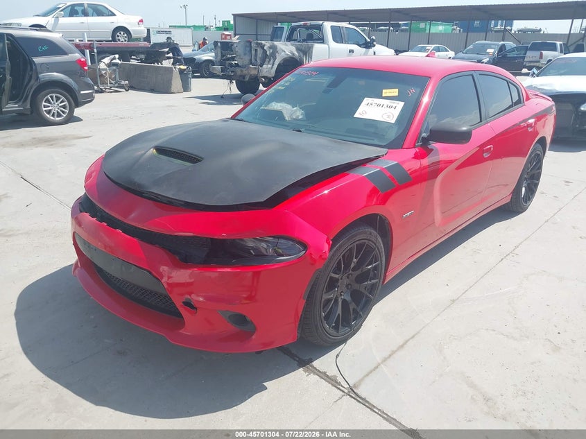 2018 Dodge Charger VIN 2C3CDXCT9JH209903 IAAI salvage auction — FRONT & REAR, Wait Title, sold $6,900 on 2026-10-07 (photo 2)
