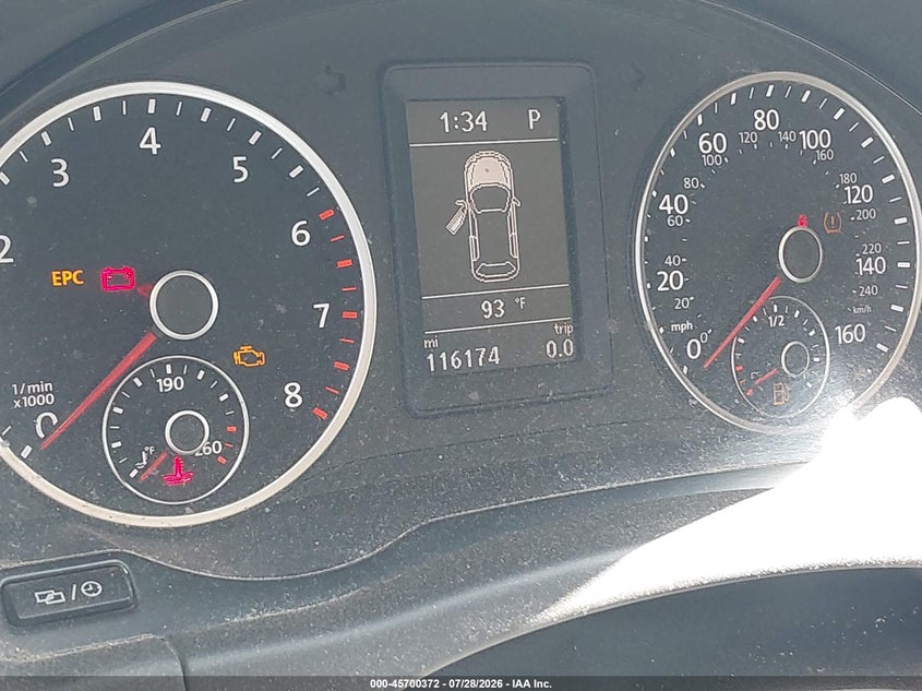 2016 Volkswagen Tiguan VIN WVGBV7AX0GK000296 IAAI salvage auction — NORMAL WEAR, Clear (Colorado), sold $825 on 2026-08-04 (photo 7)