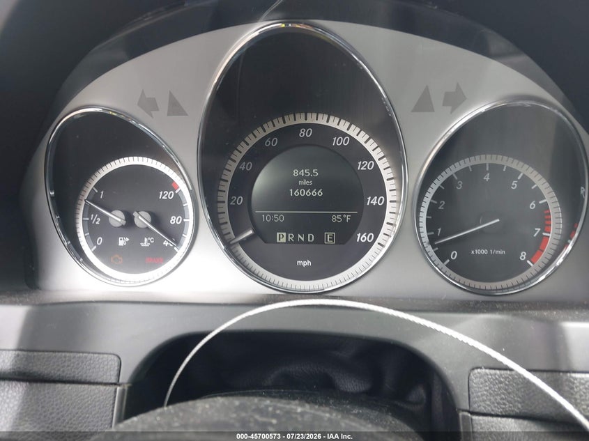 2011 Mercedes-benz C class VIN WDDGF8BBXBR168548 IAAI salvage auction — FRONT END, Salvage (Louisiana), sold $1,550 on 2026-08-12 (photo 7)