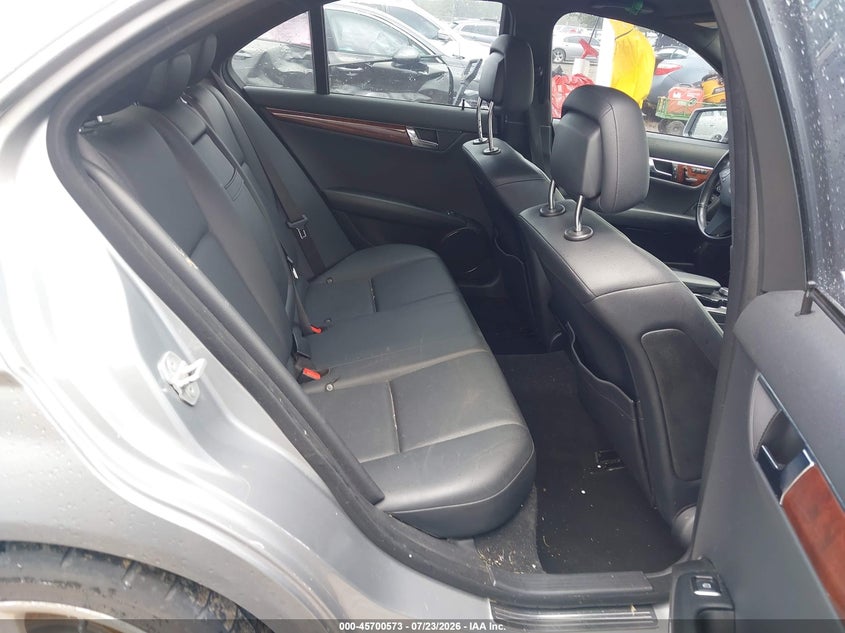 2011 Mercedes-benz C class VIN WDDGF8BBXBR168548 IAAI salvage auction — FRONT END, Salvage (Louisiana), sold $1,550 on 2026-08-12 (photo 8)
