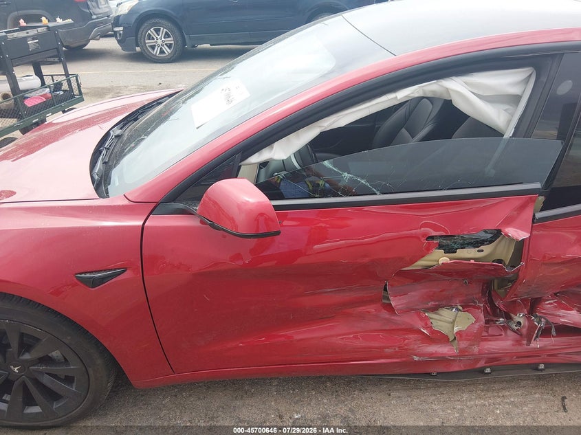 2022 Tesla Model 3 VIN 5YJ3E1EB7NF131899 IAAI salvage auction — LEFT REAR, Salvage (Colorado), sold $6,550 on 2026-09-29 (photo 6)