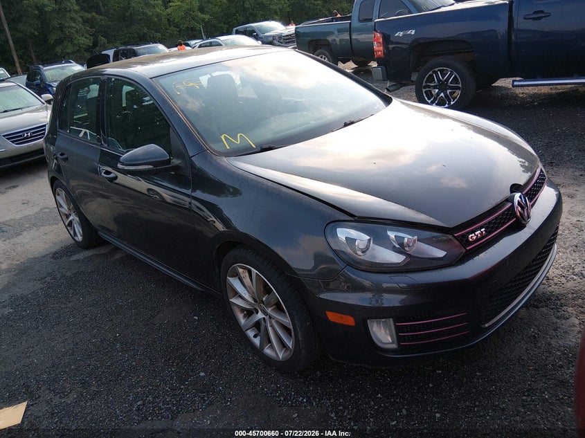 2010 Volkswagen Gti VIN WVWHV7AJ6AW408649 IAAI salvage auction — NORMAL WEAR, Clear (Georgia), sold $450 on 2026-08-05 (photo 1)