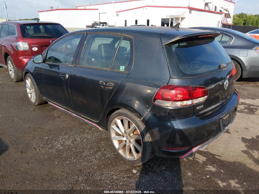 2010 Volkswagen Gti VIN WVWHV7AJ6AW408649 IAAI salvage auction — NORMAL WEAR, Clear (Georgia), sold $450 on 2026-08-05 (photo 3)