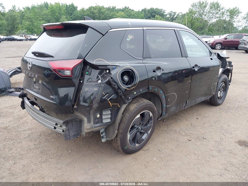 2025 Nissan Rogue VIN JN8BT3BB3SW155548 IAAI salvage auction — ALL OVER, Salvage Title, sold $6,300 on 2026-08-26 (photo 4)