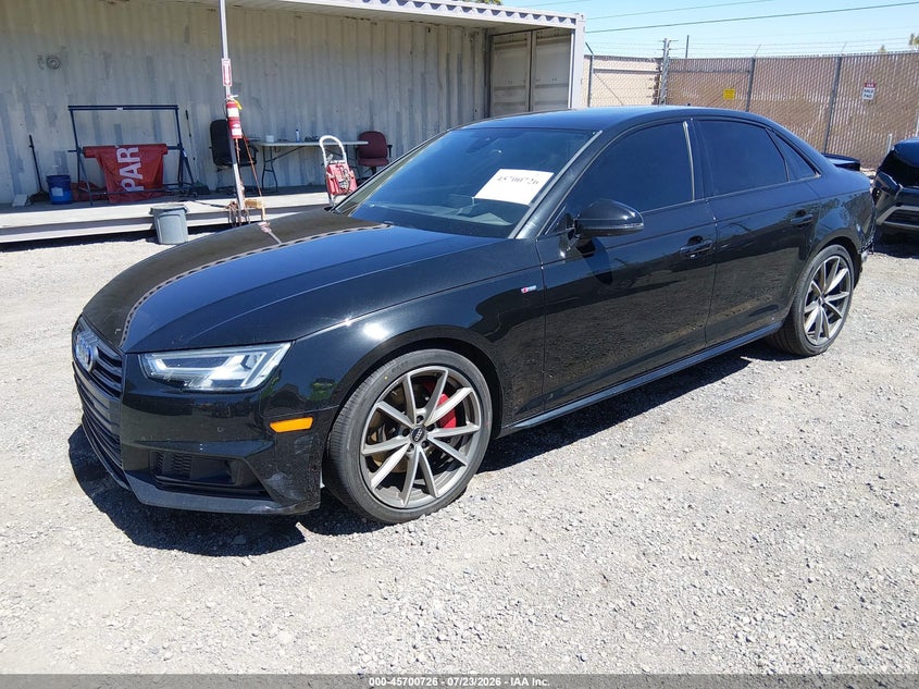 2018 Audi A4 VIN WAUFNAF41JA115503 IAAI salvage auction — REAR END, Salvage Title, sold $7,000 on 2026-08-16 (photo 2)