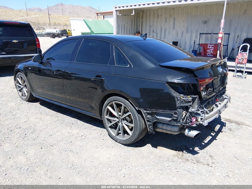2018 Audi A4 VIN WAUFNAF41JA115503 IAAI salvage auction — REAR END, Salvage Title, sold $7,000 on 2026-08-16 (photo 3)