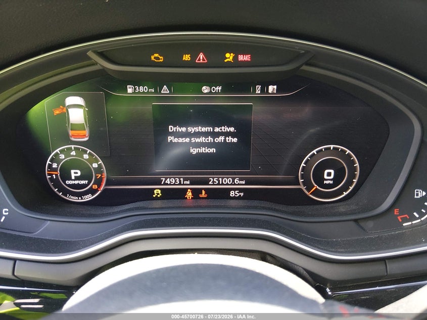 2018 Audi A4 VIN WAUFNAF41JA115503 IAAI salvage auction — REAR END, Salvage Title, sold $7,000 on 2026-08-16 (photo 7)