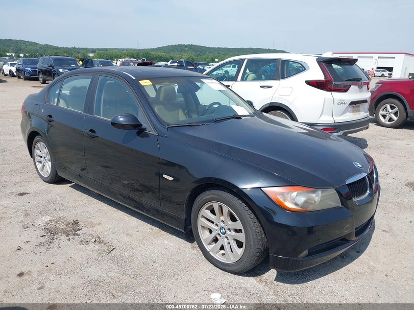2007 BMW 3 series VIN WBAVA33567PG50187 IAAI salvage auction — UNKNOWN, Clear (Oklahoma), sold $800 on 2026-08-04 (photo 1)