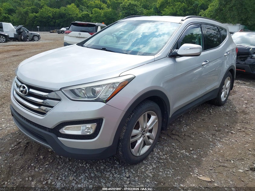 2014 Hyundai Santa fe VIN 5XYZUDLA1EG164351 IAAI salvage auction — NORMAL WEAR, Clear (Tennessee), sold $25 on 2026-07-30 (photo 2)