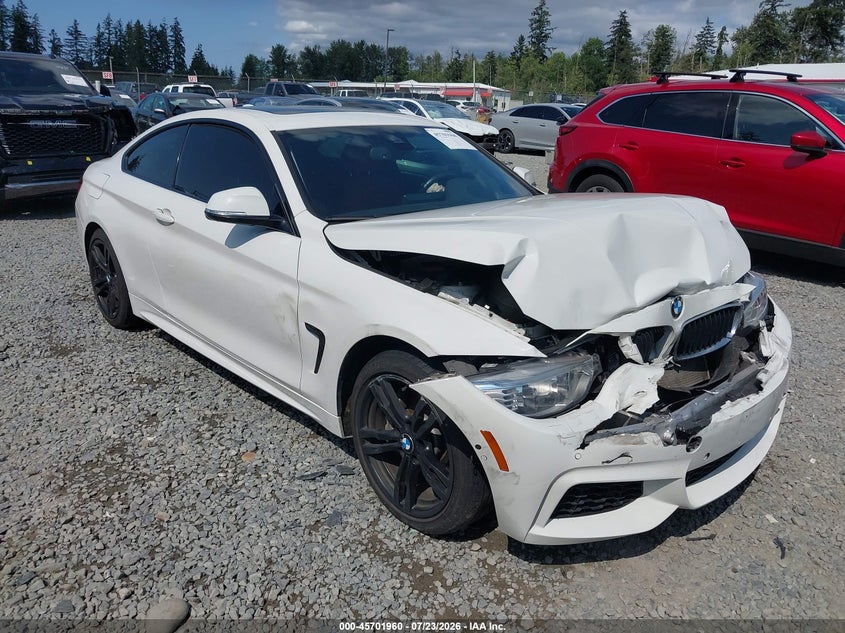 2014 BMW 4er VIN WBA3R5C56EK187325 IAAI salvage auction — FRONT END, Salvage Title, sold $4,200 on 2026-08-10 (photo 1)