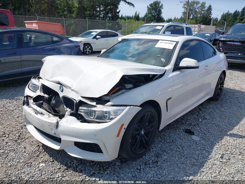 2014 BMW 4er VIN WBA3R5C56EK187325 IAAI salvage auction — FRONT END, Salvage Title, sold $4,200 on 2026-08-10 (photo 2)