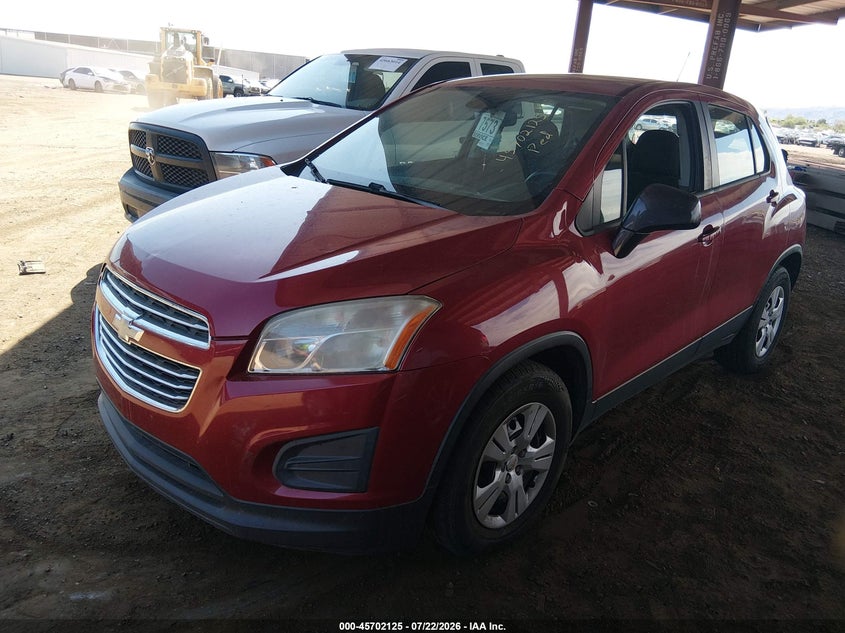 2015 Chevrolet Trax VIN KL7CJKSB9FB212247 IAAI salvage auction — NORMAL WEAR, Clear-Dealer Only (Arizona), sold $25 on 2026-07-28 (photo 2)
