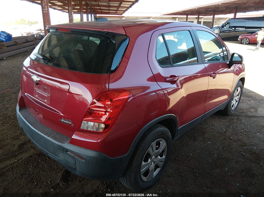 2015 Chevrolet Trax VIN KL7CJKSB9FB212247 IAAI salvage auction — NORMAL WEAR, Clear-Dealer Only (Arizona), sold $25 on 2026-07-28 (photo 4)