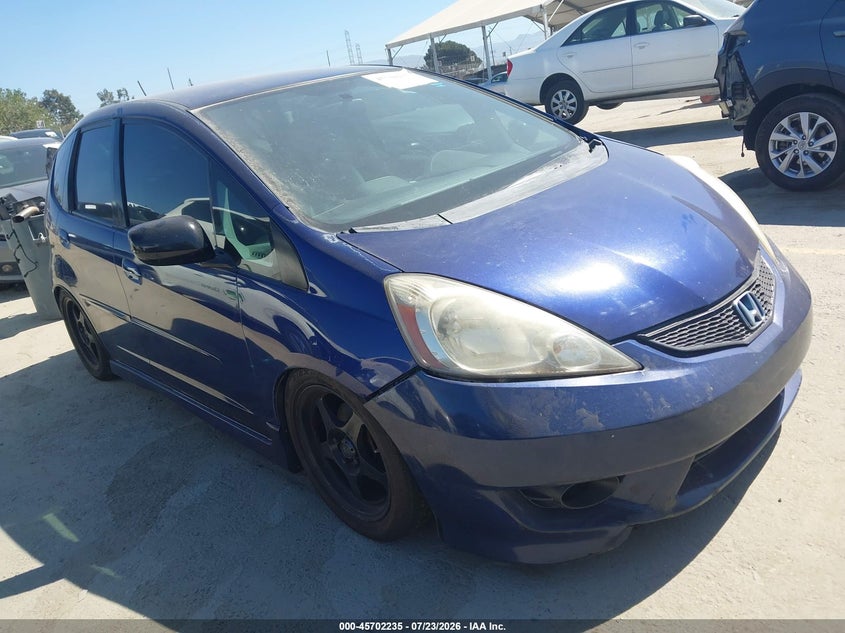 2011 Honda Fit VIN JHMGE8H54BC010450 IAAI salvage auction — LEFT SIDE, Salvage (California), sold $25 on 2026-07-31 (photo 1)