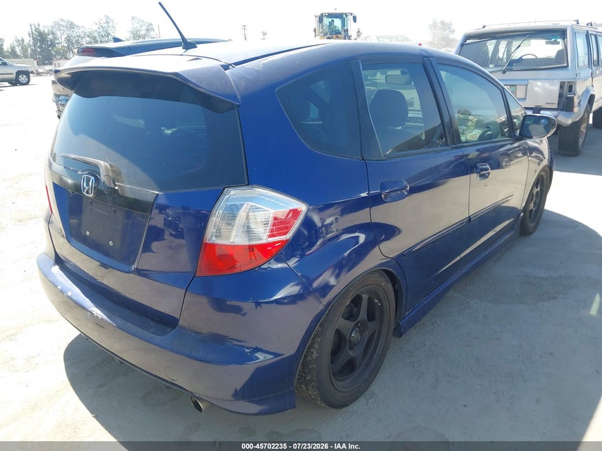 2011 Honda Fit VIN JHMGE8H54BC010450 IAAI salvage auction — LEFT SIDE, Salvage (California), sold $25 on 2026-07-31 (photo 4)