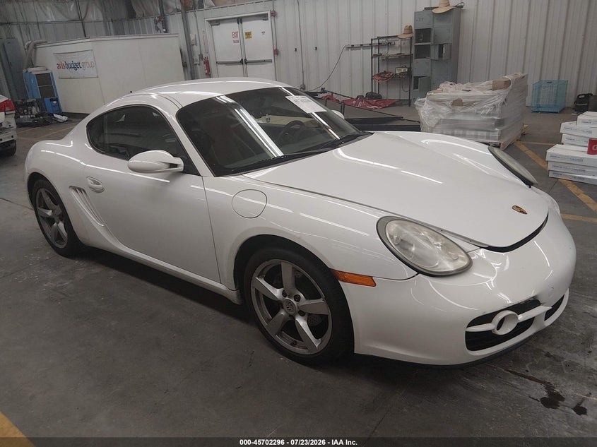 2007 Porsche Cayman VIN WP0AA29857U760921 IAAI salvage auction — FRONT END, Salvage (Arizona), sold $4,100 on 2026-08-18 (photo 1)