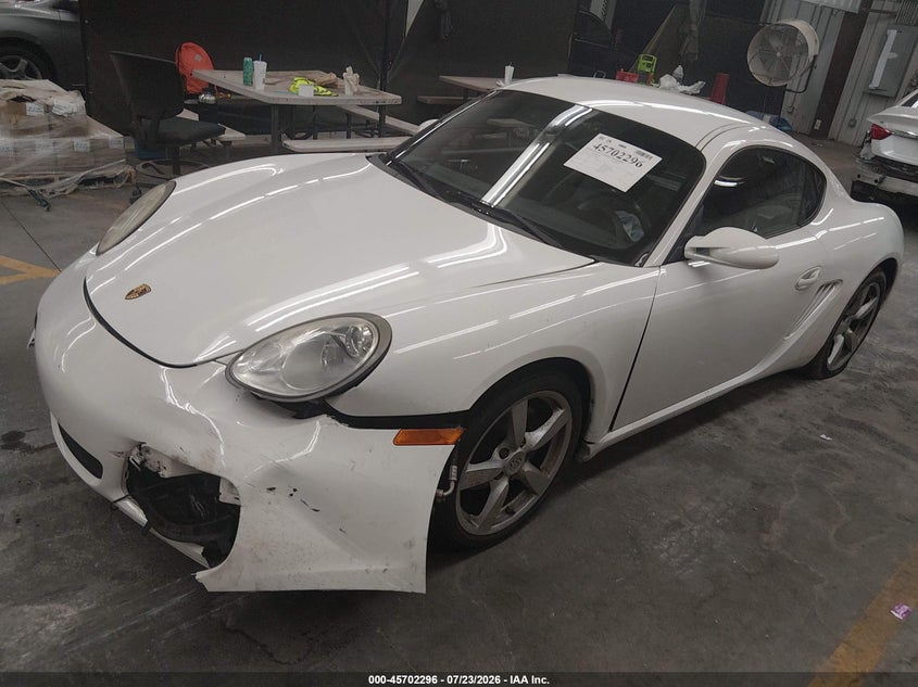 2007 Porsche Cayman VIN WP0AA29857U760921 IAAI salvage auction — FRONT END, Salvage (Arizona), sold $4,100 on 2026-08-18 (photo 2)