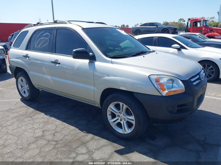 2007 Kia Sportage VIN KNDJF723577338997 IAAI salvage auction — REAR END, Salvage (California), sold $475 on 2026-07-30 (photo 1)
