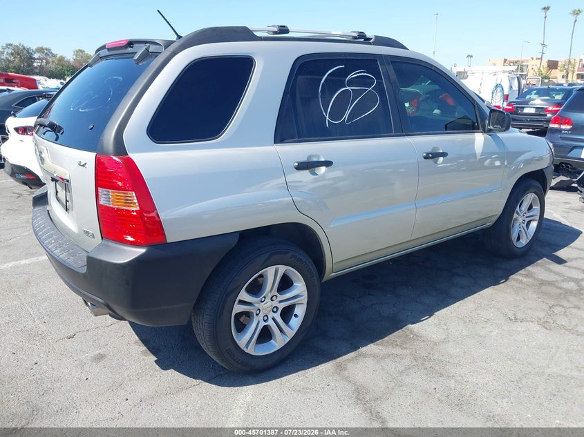 2007 Kia Sportage VIN KNDJF723577338997 IAAI salvage auction — REAR END, Salvage (California), sold $475 on 2026-07-30 (photo 4)