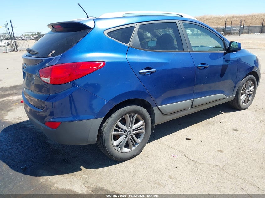 2014 Hyundai Tucson VIN KM8JU3AG5EU825016 IAAI salvage auction — NORMAL WEAR, Clear - Dealer Only (California), sold $25 on 2026-07-29 (photo 4)