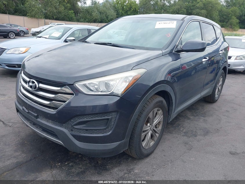 2014 Hyundai Santa fe VIN 5XYZTDLB0EG168404 IAAI salvage auction — NORMAL WEAR, Rebuilt/Restored (Utah), sold $525 on 2026-07-30 (photo 2)