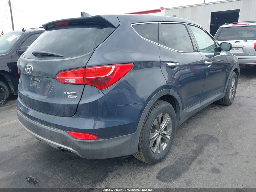 2014 Hyundai Santa fe VIN 5XYZTDLB0EG168404 IAAI salvage auction — NORMAL WEAR, Rebuilt/Restored (Utah), sold $525 on 2026-07-30 (photo 4)
