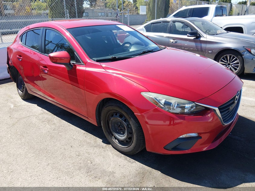 2016 Mazda 3 VIN JM1BM1J78G1347725 IAAI salvage auction — RIGHT REAR, Wait Title, sold $2,000 on 2026-09-03 (photo 1)