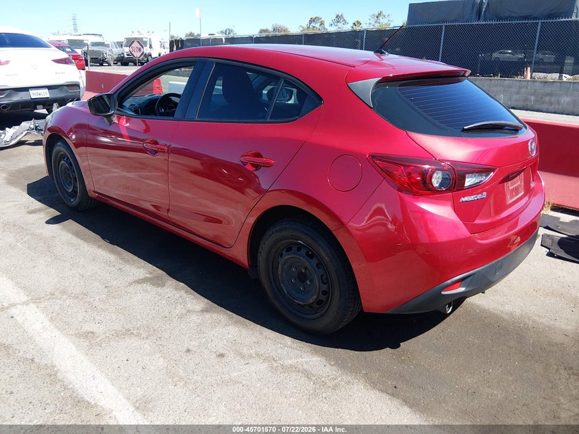 2016 Mazda 3 VIN JM1BM1J78G1347725 IAAI salvage auction — RIGHT REAR, Wait Title, sold $2,000 on 2026-09-03 (photo 3)
