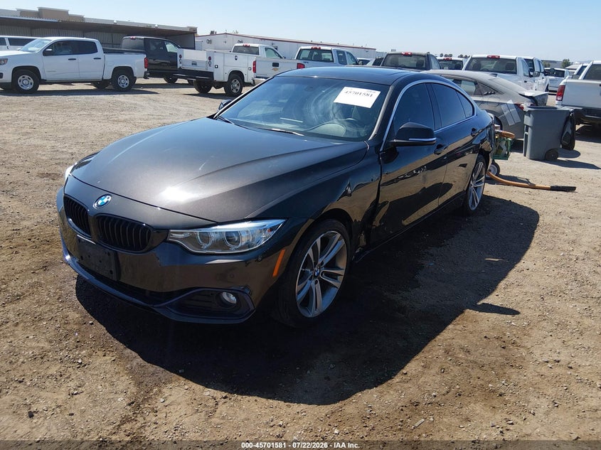 2017 BMW 4er VIN WBA4F7C51HG438431 IAAI salvage auction — LEFT SIDE, Salvage (California), sold $6,900 on 2026-08-03 (photo 2)