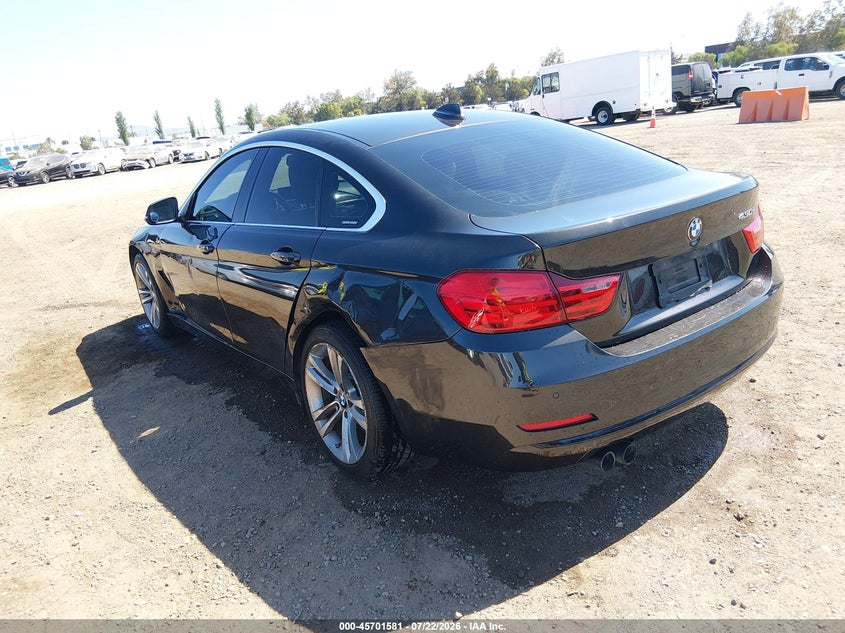 2017 BMW 4er VIN WBA4F7C51HG438431 IAAI salvage auction — LEFT SIDE, Salvage (California), sold $6,900 on 2026-08-03 (photo 3)