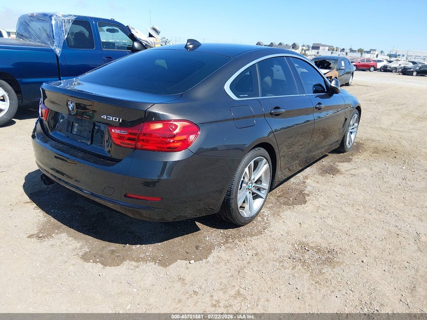 2017 BMW 4er VIN WBA4F7C51HG438431 IAAI salvage auction — LEFT SIDE, Salvage (California), sold $6,900 on 2026-08-03 (photo 4)