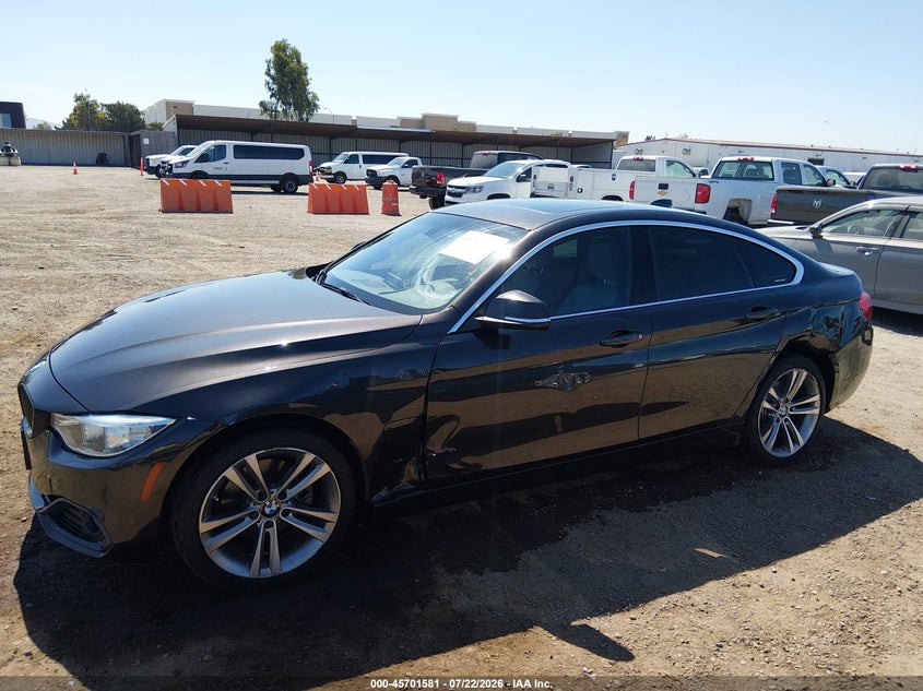2017 BMW 4er VIN WBA4F7C51HG438431 IAAI salvage auction — LEFT SIDE, Salvage (California), sold $6,900 on 2026-08-03 (photo 6)