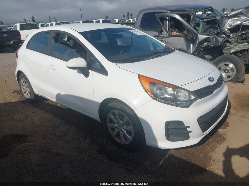 2016 Kia Rio VIN KNADM5A33G6600933 IAAI salvage auction — NORMAL WEAR, Clear - Dealer Only (California), sold $350 on 2026-07-29 (photo 1)