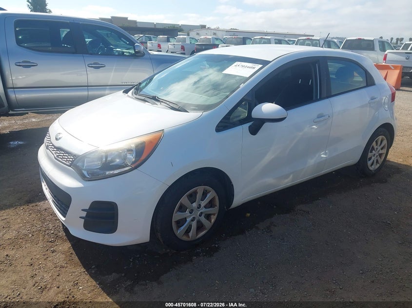 2016 Kia Rio VIN KNADM5A33G6600933 IAAI salvage auction — NORMAL WEAR, Clear - Dealer Only (California), sold $350 on 2026-07-29 (photo 2)