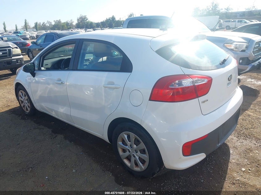 2016 Kia Rio VIN KNADM5A33G6600933 IAAI salvage auction — NORMAL WEAR, Clear - Dealer Only (California), sold $350 on 2026-07-29 (photo 3)