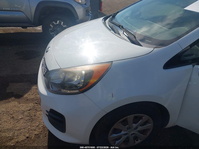 2016 Kia Rio VIN KNADM5A33G6600933 IAAI salvage auction — NORMAL WEAR, Clear - Dealer Only (California), sold $350 on 2026-07-29 (photo 6)