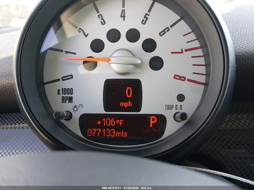 2013 Mini Hard top VIN WMWSV3C55DT390601 IAAI salvage auction — NORMAL WEAR, Original (Texas), sold $3,100 on 2026-08-10 (photo 7)