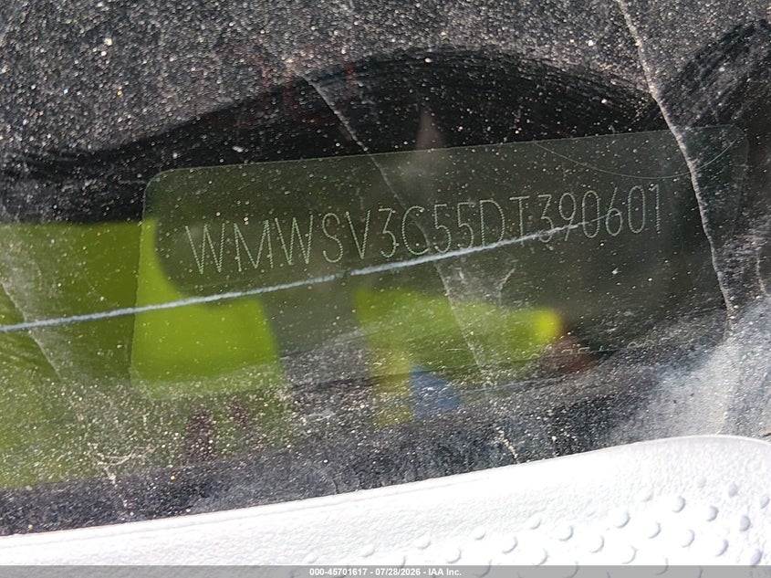 2013 Mini Hard top VIN WMWSV3C55DT390601 IAAI salvage auction — NORMAL WEAR, Original (Texas), sold $3,100 on 2026-08-10 (photo 9)